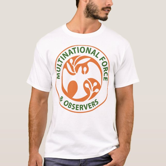 Insignier för multinationella styrkor och observat t shirt (Framsida)