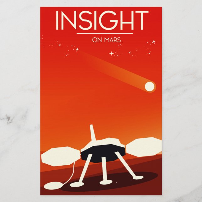 Insikt Mars Landare Rymdkonst (Framsida)