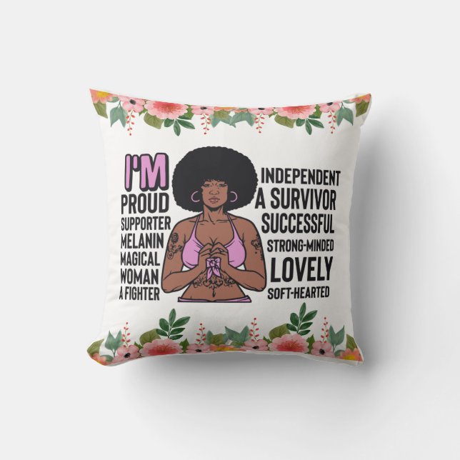 Insiktsfullt Ord Affirmation Sista Bla Kudde (Framsida)