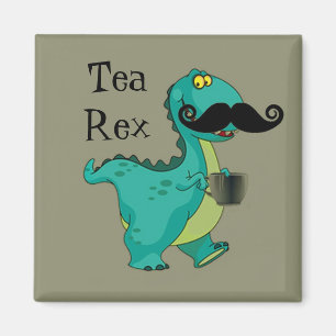 Insinuation för tecknad för TeaRex rolig Dinosaur Magnet