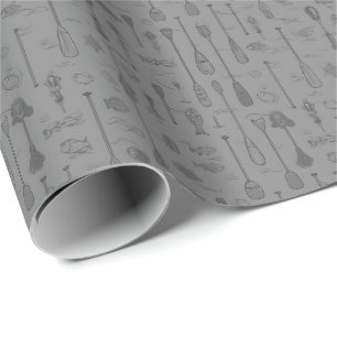 Insjö Liv Presentpapper - Monokrom