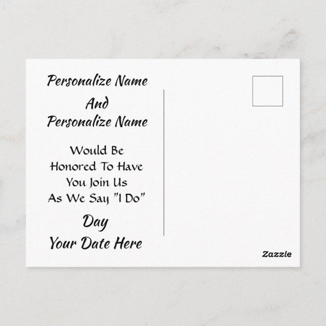 Insjöceller vid sjö - spara datum vykort (Baksida)