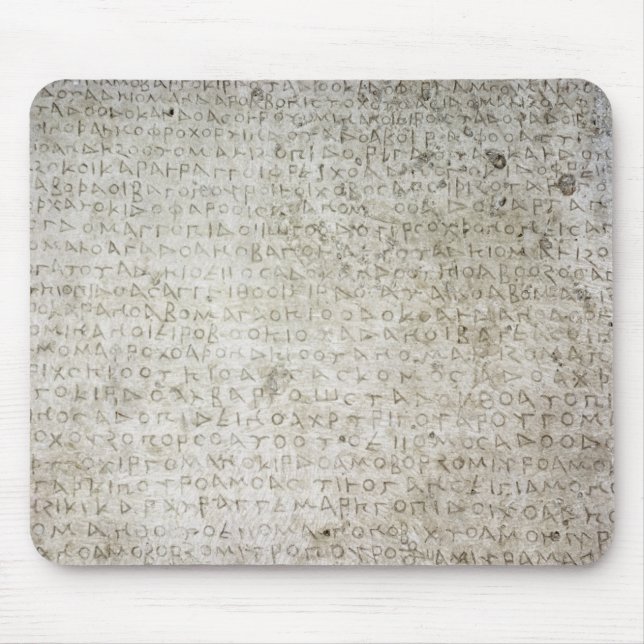 Inskrift i det skriftliga Kushana språket Musmatta (Framsidan)