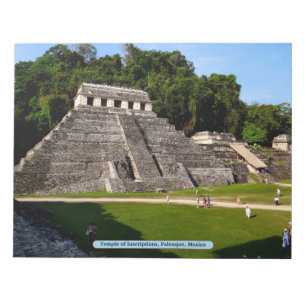 Inskriptionsmallen, Palenque, Mexiko Anteckningsblock