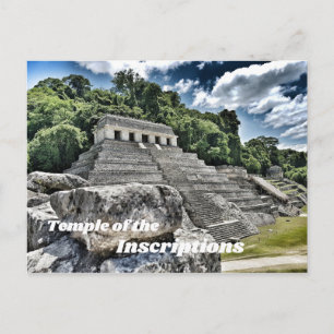 Inskriptionsmönstret, Palenque, Mexiko Vykort