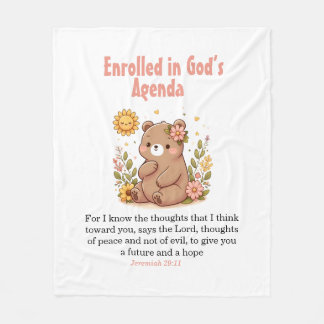 Inskriven i Guds agenda Baby Blanket Fleecefilt