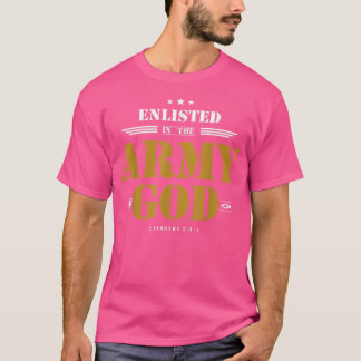 Inskriven i Guds armé, Christian T-Shirt