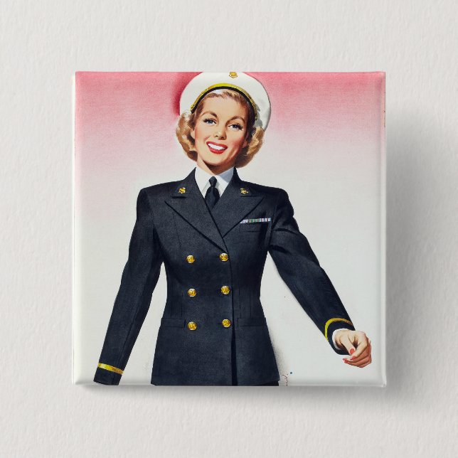 Inskrivning för världskrig 2 för kår för knapp (Framsida)