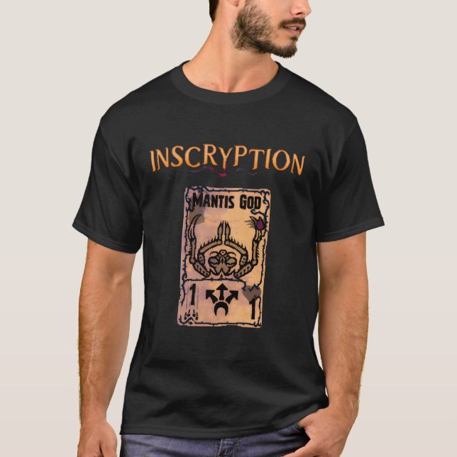 Inskrryption Tis God Psychological Horror Card-spe T Shirt (Framsida)