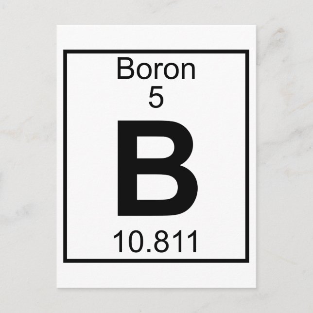 Inslag 005 - B - Boron (Fullt) Vykort (Framsida)