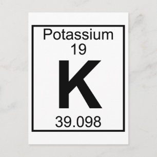 Inslag 019 - K - Kalium (Fullt) Vykort