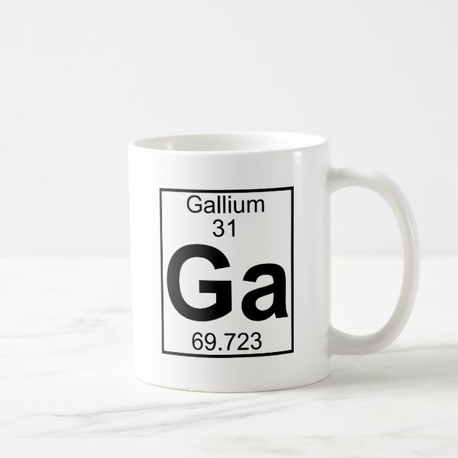 Inslag 031 - Ga - Gallium (fullt) Kaffemugg (Höger)