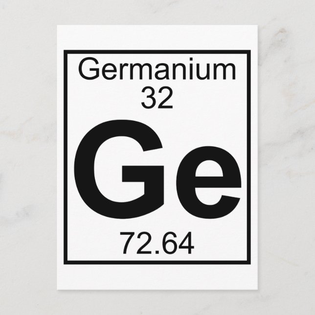 Inslag 032 - Ge - Germanium (Fullt) Vykort (Framsida)