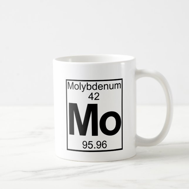 Inslag 042 - Mo - Molybdenum (fullt) Kaffemugg (Höger)