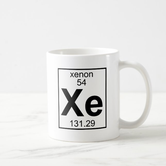 Inslag 054 - Xe - Xenon (fullt) Kaffemugg (Höger)