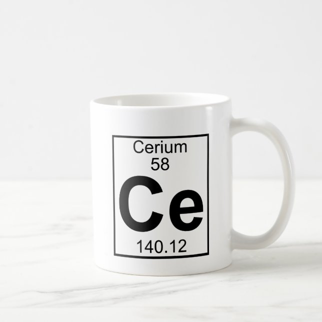 Inslag 058 - Ce - Cerium (fullt) Kaffemugg (Höger)