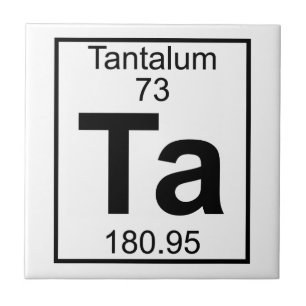 Inslag 073 - Ta - Tantalum (fullt) Kakelplatta