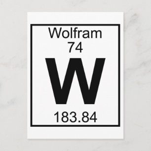 Inslag 074 - W - Wolfram (Fullt) Vykort