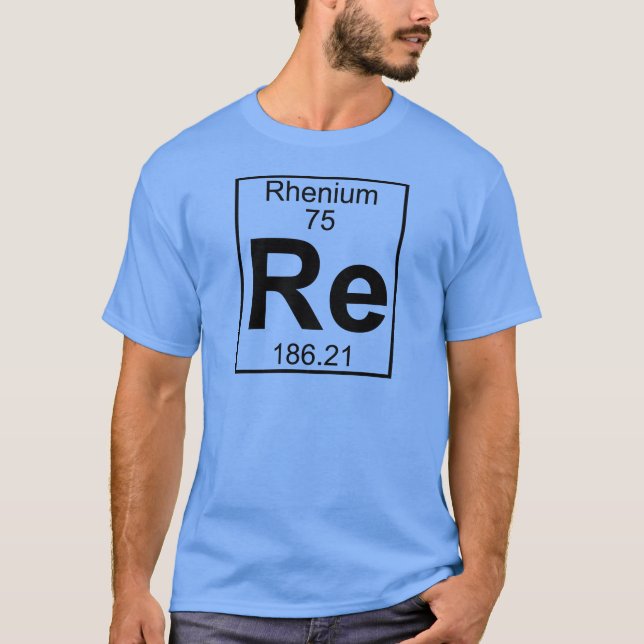 Inslag 075 - Beträffande - Rhenium (fullt) T-shirt (Framsida)