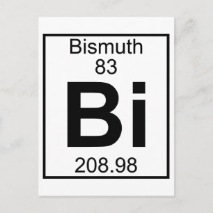 Inslag 083 - Bi - Bismuth (Fullt) Vykort