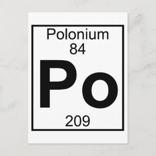 Inslag 084 - Po - Polonium (Fullt) Vykort