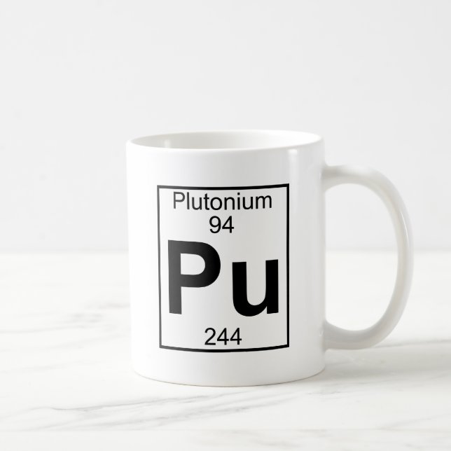 Inslag 094 - Pu - Plutonium (fullt) Kaffemugg (Höger)