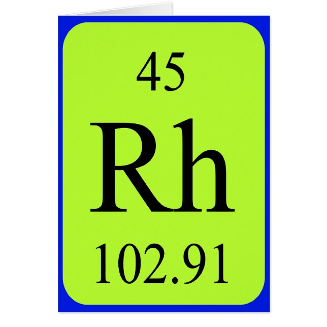 Inslag 45-kort - Rhodium Hälsningskort (Framsidan)