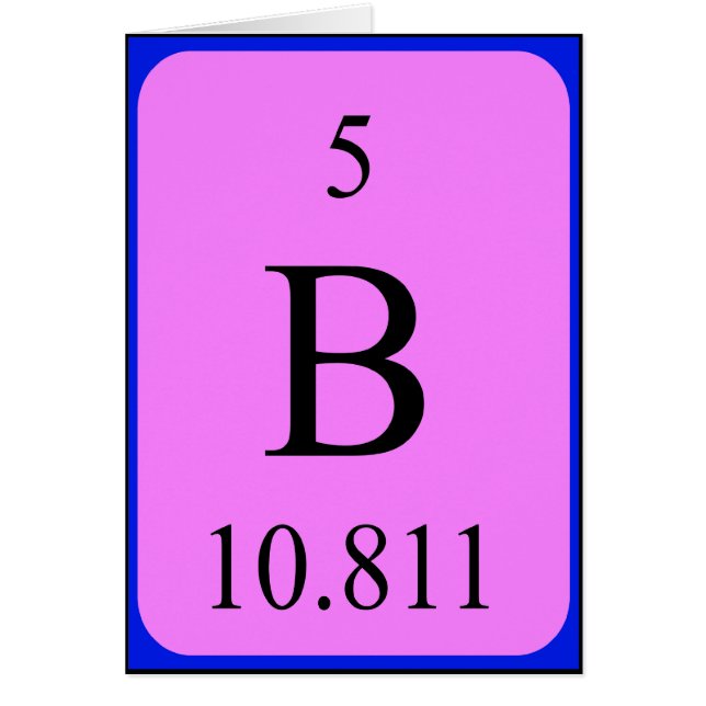 Inslag 5-kort - Boron Hälsningskort (Framsidan)