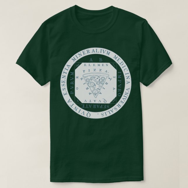 inslag alchemy science pizza t shirt (Design framsida)