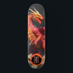 *~* Inslag AP88 Elemental Dragon Fierce Fire Mini Skateboard Bräda 18,5 Cm<br><div class="desc">(Sök efter liknande objekt i kod AP88 ) Överför enkelt till andra Zazzle-produkter. Elemental Inslag DRAGON with RING of BRRE / FLAMES / FLAME och INITIAL MONOGRAM for your name - Behålla eller redigera eller ta bort texten. Den här Trending skateboard-skateboard China stil anpassningsbar pro Inslag Dragon-konstruktionen är definitivt coola...</div>