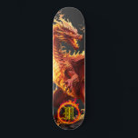 *~* Inslag AP88 Fire Elemental Dragon Fierce Mini Skateboard Bräda 18,5 Cm<br><div class="desc">(Sök efter liknande objekt i kod AP88 ) Överför enkelt till andra Zazzle-produkter. Elemental Inslag DRAGON with RING of BRRE / FLAMES / FLAME och INITIAL MONOGRAM for your name - Behålla eller redigera eller ta bort texten. Den här Trending skateboard-skateboard China stil anpassningsbar pro Inslag Dragon-konstruktionen är definitivt coola...</div>