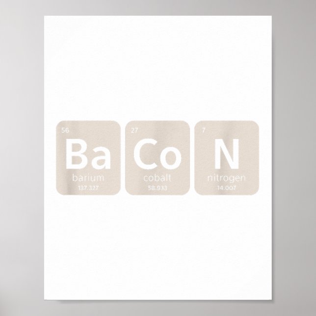 Inslag av Bacon _ Funny Bbq, Gris Grilling _1 Poster (Framsidan)
