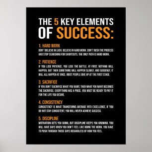 Inslag av framgång, gym, hustle, success, Inspire Poster