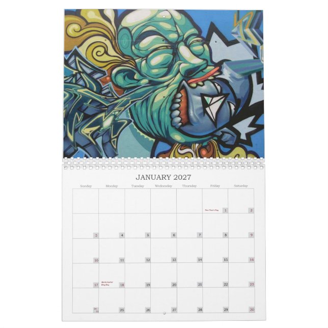 Inslag av hip hopkultur kalender (Jan 2027)