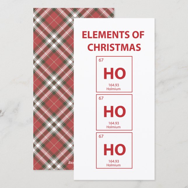 Inslag av julklapp julkort (Fram/baksida)
