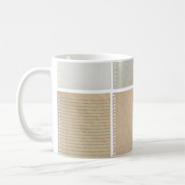 Inslag för pappra Struktur-bakgrundsdesign Kaffemugg (Vänster)