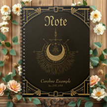 Inslag harmoni: måne, guld och geometri.