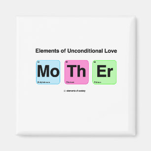 Inslag i Kärlek Mor Cute Funny Science Magnet