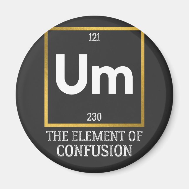 Inslag i konfusion T-Shirt Magnet (Framsidan)