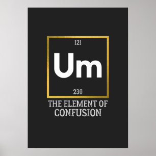 Inslag i konfusion T-Shirt Poster