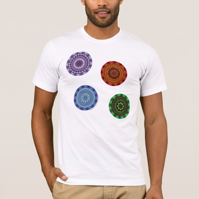 Inslag Mandalas Manar ljusskjortan T-shirt (Framsida)