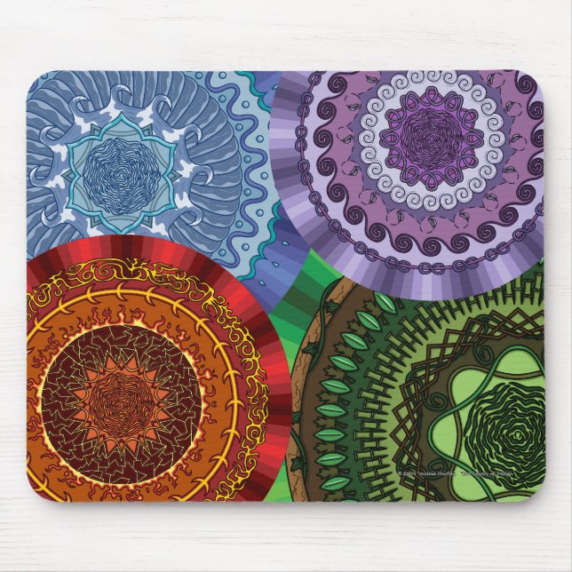 Inslag Mandalas Mousepad Musmatta (Framsidan)