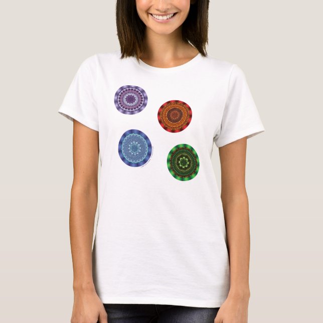 Inslag Mandalas Women's Light Shirt T Shirt (Framsida)