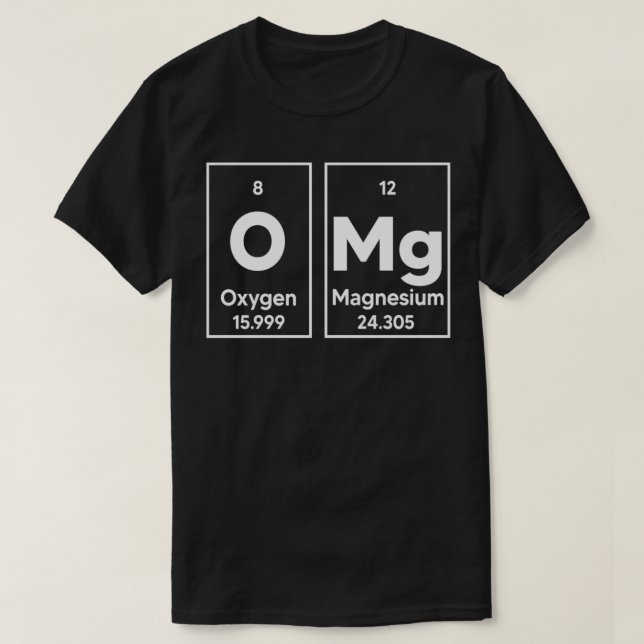 Inslag Shirt Inslag Symbols Chemistry TScience T (Design framsida)