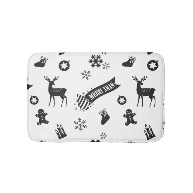 Inslag till jul badrumsmatta (Framsidan)