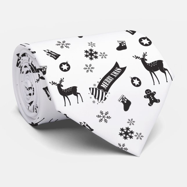 Inslag till jul - Högtidligt möte Slips (Rullad)