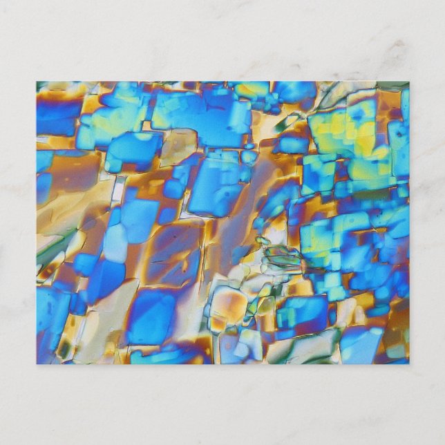 Inslag/Yttrium under mikroskop Vykort (Framsida)