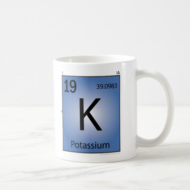 Inslagmugg för Potassium (K) Kaffemugg (Höger)