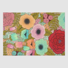 Inslagning av konsblommor Art Journal Gift Wrap