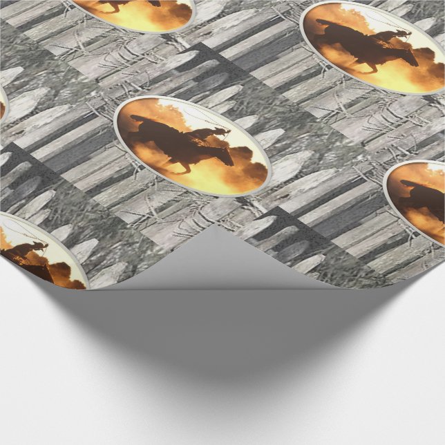 Inslagning av pappra hästar presentpapper (Hörn)